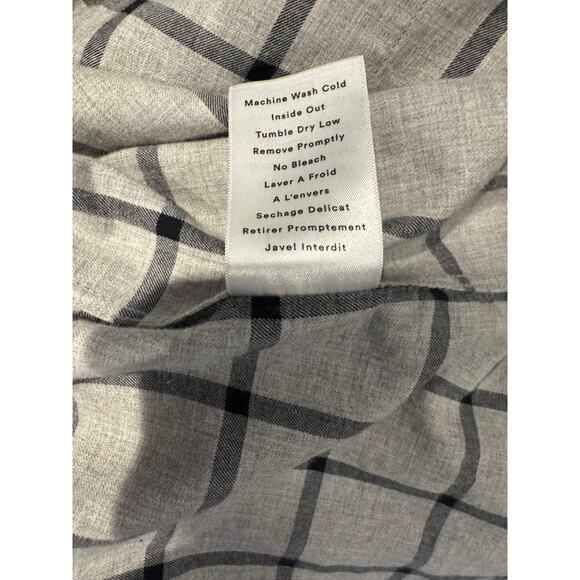 GRAYSON By Frank and Eileen The Hero 100% Cotton Grey/Black Button Up Shirt -XS - Picture 7 of 7